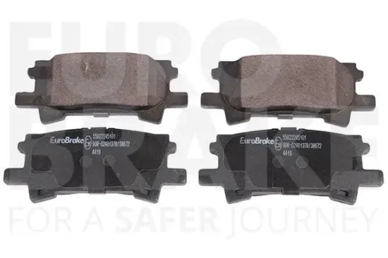Bremsbelagsatz, Scheibenbremse Hinterachse EUROBRAKE 55022245101 Bild Bremsbelagsatz, Scheibenbremse Hinterachse EUROBRAKE 55022245101