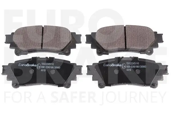 Bremsbelagsatz, Scheibenbremse Hinterachse EUROBRAKE 55022245110