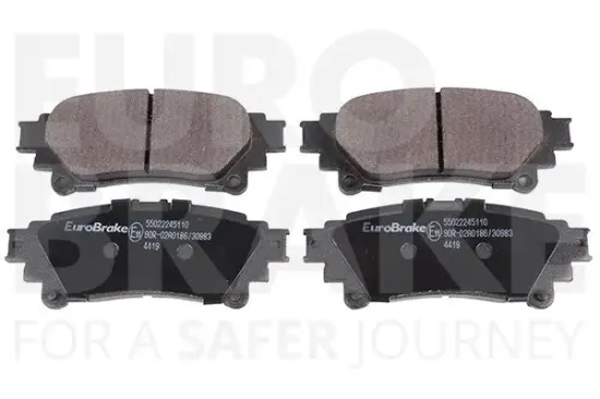 Bremsbelagsatz, Scheibenbremse Hinterachse EUROBRAKE 55022245110 Bild Bremsbelagsatz, Scheibenbremse Hinterachse EUROBRAKE 55022245110
