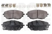 Bremsbelagsatz, Scheibenbremse Vorderachse EUROBRAKE 55022245116