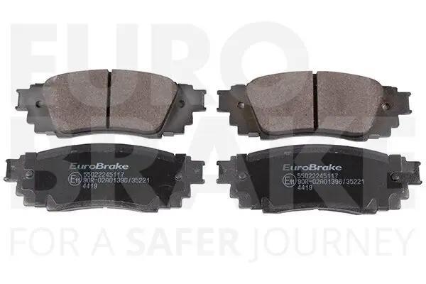 Bremsbelagsatz, Scheibenbremse Hinterachse EUROBRAKE 55022245117