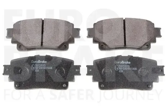 Bremsbelagsatz, Scheibenbremse Hinterachse EUROBRAKE 55022245123 Bild Bremsbelagsatz, Scheibenbremse Hinterachse EUROBRAKE 55022245123