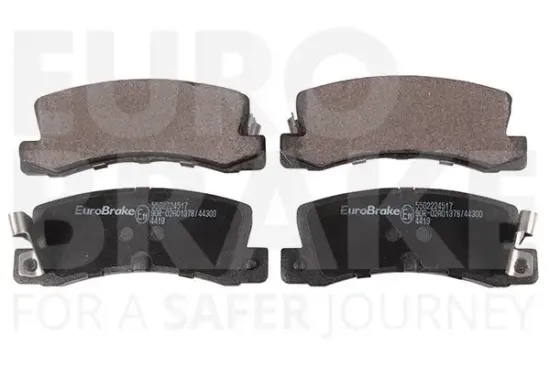 Bremsbelagsatz, Scheibenbremse Hinterachse EUROBRAKE 5502224517 Bild Bremsbelagsatz, Scheibenbremse Hinterachse EUROBRAKE 5502224517