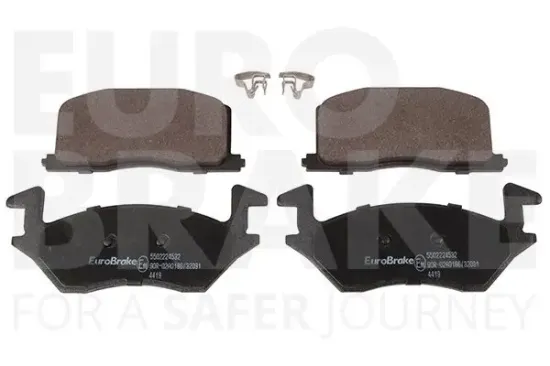 Bremsbelagsatz, Scheibenbremse Vorderachse EUROBRAKE 5502224532 Bild Bremsbelagsatz, Scheibenbremse Vorderachse EUROBRAKE 5502224532