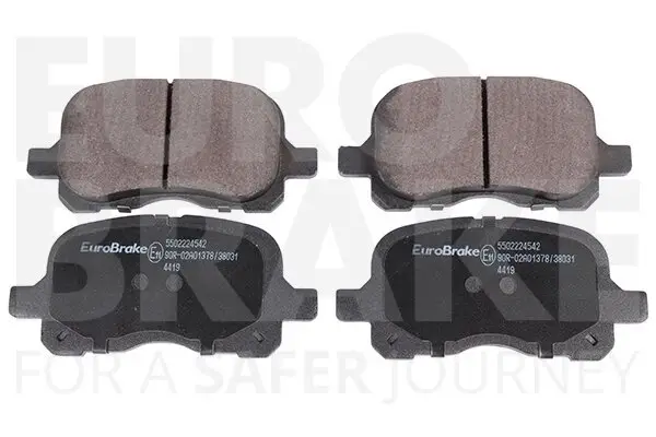 Bremsbelagsatz, Scheibenbremse Vorderachse EUROBRAKE 5502224542