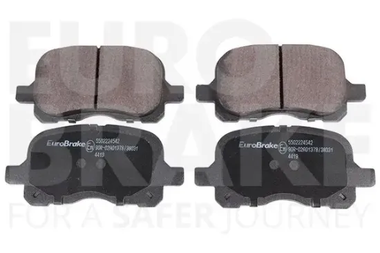 Bremsbelagsatz, Scheibenbremse Vorderachse EUROBRAKE 5502224542 Bild Bremsbelagsatz, Scheibenbremse Vorderachse EUROBRAKE 5502224542