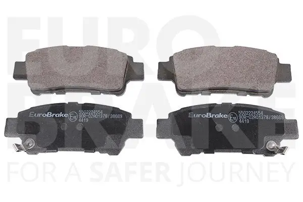 Bremsbelagsatz, Scheibenbremse Hinterachse EUROBRAKE 5502224554
