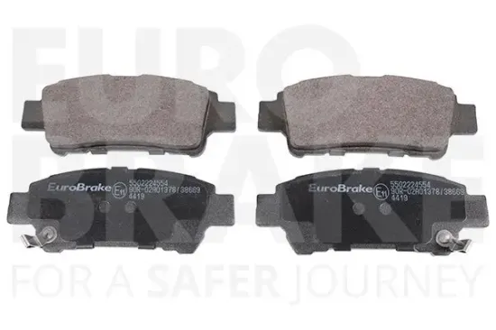 Bremsbelagsatz, Scheibenbremse Hinterachse EUROBRAKE 5502224554 Bild Bremsbelagsatz, Scheibenbremse Hinterachse EUROBRAKE 5502224554