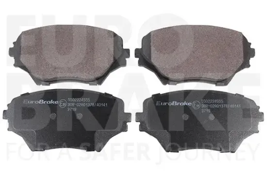 Bremsbelagsatz, Scheibenbremse Vorderachse EUROBRAKE 5502224555 Bild Bremsbelagsatz, Scheibenbremse Vorderachse EUROBRAKE 5502224555