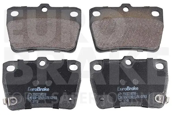 Bremsbelagsatz, Scheibenbremse Hinterachse EUROBRAKE 5502224556