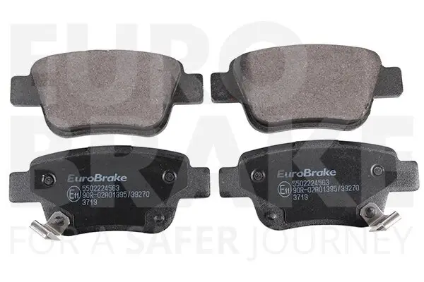 Bremsbelagsatz, Scheibenbremse Hinterachse EUROBRAKE 5502224563