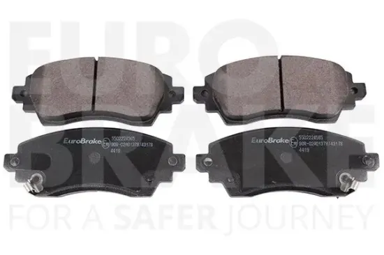 Bremsbelagsatz, Scheibenbremse Vorderachse EUROBRAKE 5502224565 Bild Bremsbelagsatz, Scheibenbremse Vorderachse EUROBRAKE 5502224565
