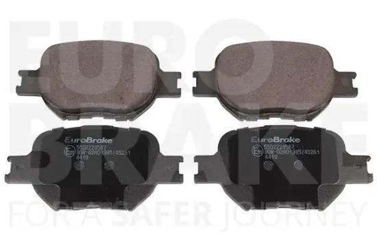 Bremsbelagsatz, Scheibenbremse EUROBRAKE 5502224567 Bild Bremsbelagsatz, Scheibenbremse EUROBRAKE 5502224567
