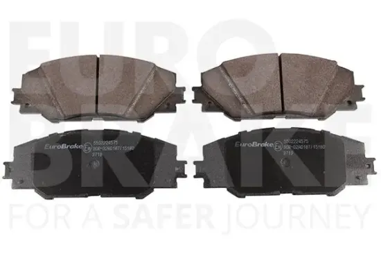 Bremsbelagsatz, Scheibenbremse Vorderachse EUROBRAKE 5502224575 Bild Bremsbelagsatz, Scheibenbremse Vorderachse EUROBRAKE 5502224575