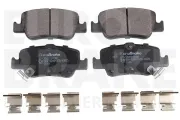Bremsbelagsatz, Scheibenbremse Hinterachse EUROBRAKE 5502224586