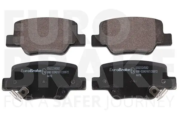 Bremsbelagsatz, Scheibenbremse Hinterachse EUROBRAKE 5502224592