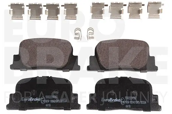 Bremsbelagsatz, Scheibenbremse EUROBRAKE 5502224597