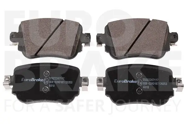Bremsbelagsatz, Scheibenbremse Hinterachse EUROBRAKE 55022247117