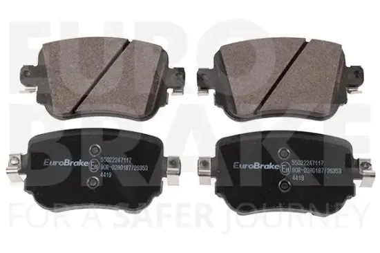 Bremsbelagsatz, Scheibenbremse EUROBRAKE 55022247117 Bild Bremsbelagsatz, Scheibenbremse EUROBRAKE 55022247117