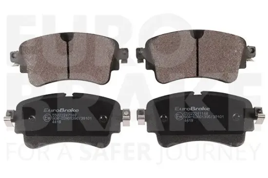Bremsbelagsatz, Scheibenbremse Hinterachse EUROBRAKE 55022247148 Bild Bremsbelagsatz, Scheibenbremse Hinterachse EUROBRAKE 55022247148