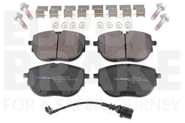 Bremsbelagsatz, Scheibenbremse Vorderachse EUROBRAKE 55022247159