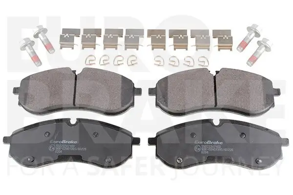 Bremsbelagsatz, Scheibenbremse Hinterachse EUROBRAKE 55022247160