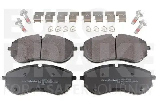 Bremsbelagsatz, Scheibenbremse Vorderachse EUROBRAKE 55022247161 Bild Bremsbelagsatz, Scheibenbremse Vorderachse EUROBRAKE 55022247161
