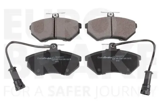 Bremsbelagsatz, Scheibenbremse Vorderachse EUROBRAKE 5502224717 Bild Bremsbelagsatz, Scheibenbremse Vorderachse EUROBRAKE 5502224717