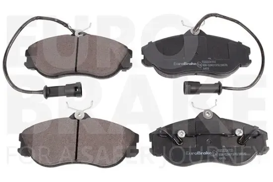 Bremsbelagsatz, Scheibenbremse Vorderachse EUROBRAKE 5502224722 Bild Bremsbelagsatz, Scheibenbremse Vorderachse EUROBRAKE 5502224722