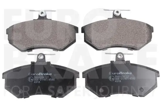 Bremsbelagsatz, Scheibenbremse Vorderachse EUROBRAKE 5502224727 Bild Bremsbelagsatz, Scheibenbremse Vorderachse EUROBRAKE 5502224727
