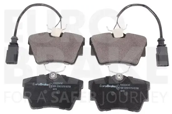 Bremsbelagsatz, Scheibenbremse EUROBRAKE 5502224747 Bild Bremsbelagsatz, Scheibenbremse EUROBRAKE 5502224747