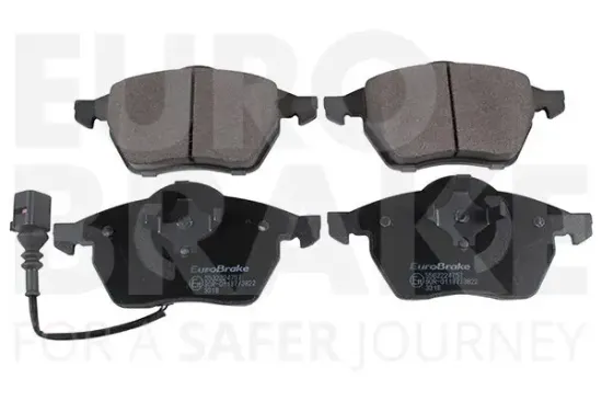 Bremsbelagsatz, Scheibenbremse Vorderachse EUROBRAKE 5502224757 Bild Bremsbelagsatz, Scheibenbremse Vorderachse EUROBRAKE 5502224757