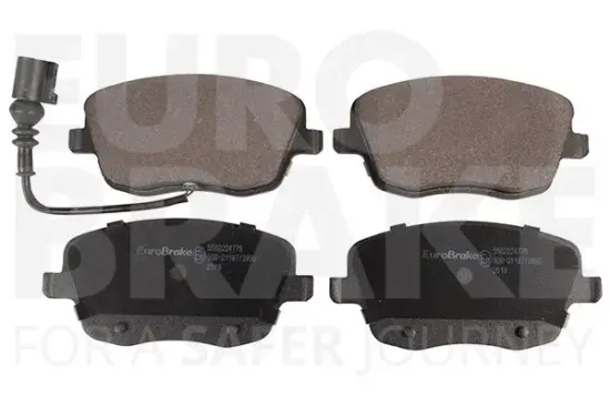Bremsbelagsatz, Scheibenbremse Vorderachse EUROBRAKE 5502224779 Bild Bremsbelagsatz, Scheibenbremse Vorderachse EUROBRAKE 5502224779