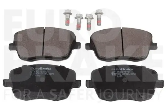 Bremsbelagsatz, Scheibenbremse Vorderachse EUROBRAKE 5502224791 Bild Bremsbelagsatz, Scheibenbremse Vorderachse EUROBRAKE 5502224791