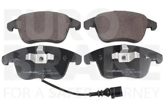 Bremsbelagsatz, Scheibenbremse Vorderachse EUROBRAKE 5502224795 Bild Bremsbelagsatz, Scheibenbremse Vorderachse EUROBRAKE 5502224795