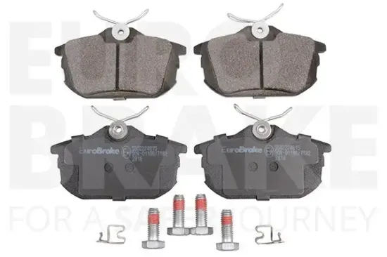 Bremsbelagsatz, Scheibenbremse Hinterachse EUROBRAKE 5502224815 Bild Bremsbelagsatz, Scheibenbremse Hinterachse EUROBRAKE 5502224815