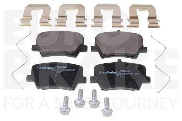 Bremsbelagsatz, Scheibenbremse Hinterachse EUROBRAKE 5502224834