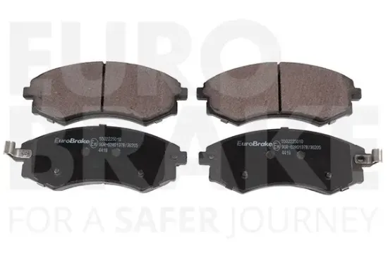 Bremsbelagsatz, Scheibenbremse Vorderachse EUROBRAKE 5502225010 Bild Bremsbelagsatz, Scheibenbremse Vorderachse EUROBRAKE 5502225010