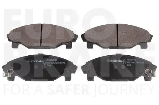 Bremsbelagsatz, Scheibenbremse Vorderachse EUROBRAKE 5502225109 Bild Bremsbelagsatz, Scheibenbremse Vorderachse EUROBRAKE 5502225109
