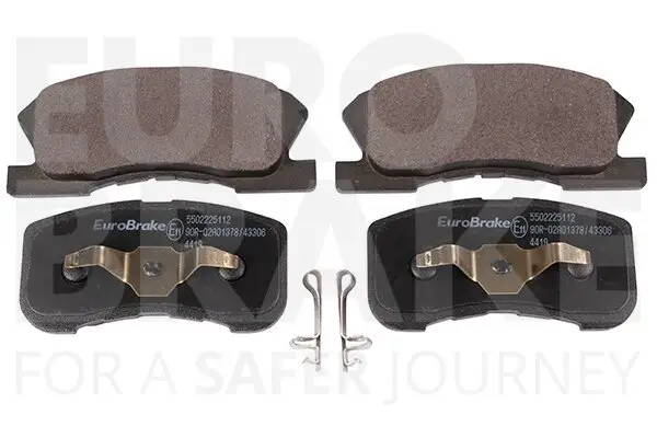 Bremsbelagsatz, Scheibenbremse Vorderachse EUROBRAKE 5502225112