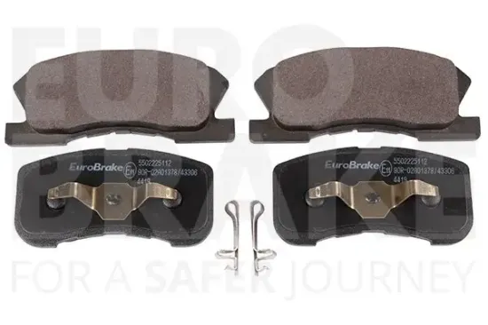 Bremsbelagsatz, Scheibenbremse Vorderachse EUROBRAKE 5502225112 Bild Bremsbelagsatz, Scheibenbremse Vorderachse EUROBRAKE 5502225112