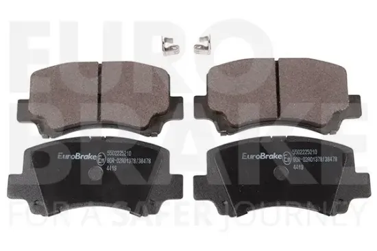 Bremsbelagsatz, Scheibenbremse Vorderachse EUROBRAKE 5502225210 Bild Bremsbelagsatz, Scheibenbremse Vorderachse EUROBRAKE 5502225210