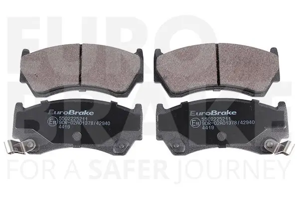 Bremsbelagsatz, Scheibenbremse Vorderachse EUROBRAKE 5502225211