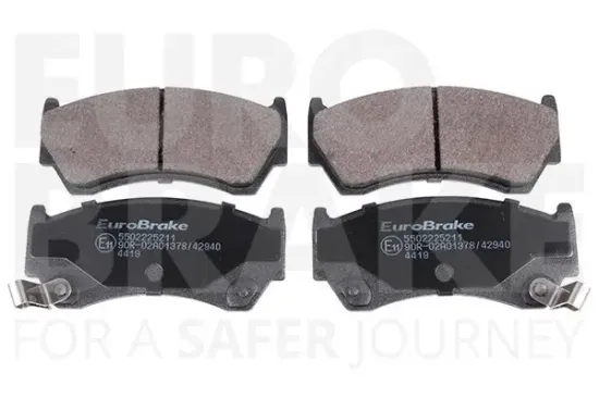 Bremsbelagsatz, Scheibenbremse Vorderachse EUROBRAKE 5502225211 Bild Bremsbelagsatz, Scheibenbremse Vorderachse EUROBRAKE 5502225211