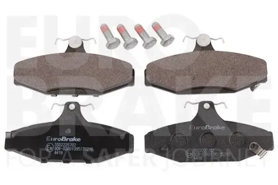 Bremsbelagsatz, Scheibenbremse Hinterachse EUROBRAKE 5502225702 Bild Bremsbelagsatz, Scheibenbremse Hinterachse EUROBRAKE 5502225702