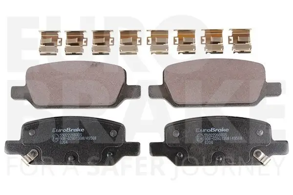 Bremsbelagsatz, Scheibenbremse Hinterachse EUROBRAKE 55022266005