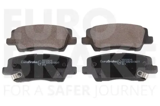 Bremsbelagsatz, Scheibenbremse Hinterachse EUROBRAKE 5502229219 Bild Bremsbelagsatz, Scheibenbremse Hinterachse EUROBRAKE 5502229219