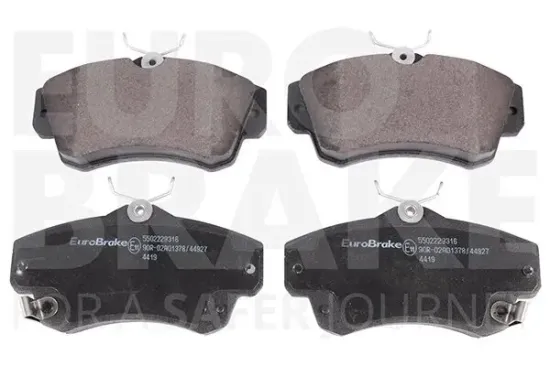 Bremsbelagsatz, Scheibenbremse Vorderachse EUROBRAKE 5502229316 Bild Bremsbelagsatz, Scheibenbremse Vorderachse EUROBRAKE 5502229316