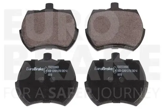 Bremsbelagsatz, Scheibenbremse Vorderachse EUROBRAKE 5502229900 Bild Bremsbelagsatz, Scheibenbremse Vorderachse EUROBRAKE 5502229900