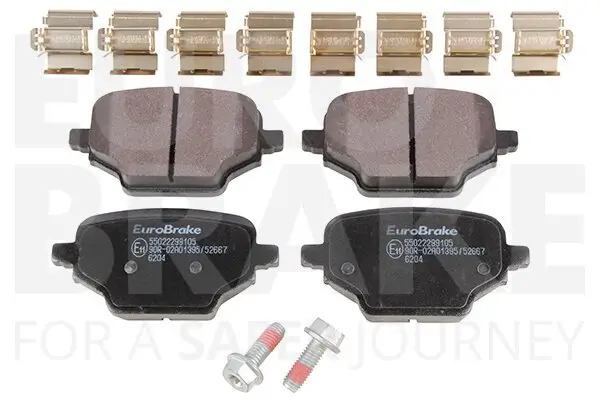 Bremsbelagsatz, Scheibenbremse Hinterachse EUROBRAKE 55022299105